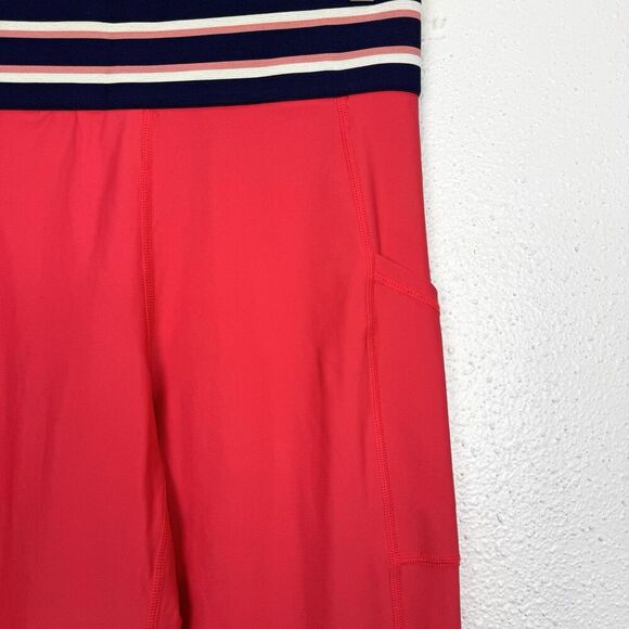 Aerie Red High Rise Leggings Size L Chill Play Move Athleisure Workout Running - Picture 4 of 5